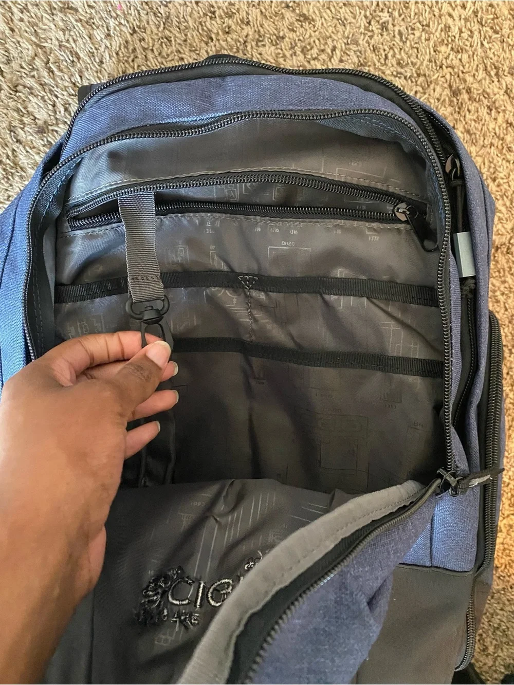 New OGIO Navy Blue and Black Everyday Backpack